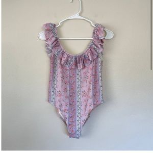 Lovers + Friend Flutter by Fancy Floral One Piece Swimsuit